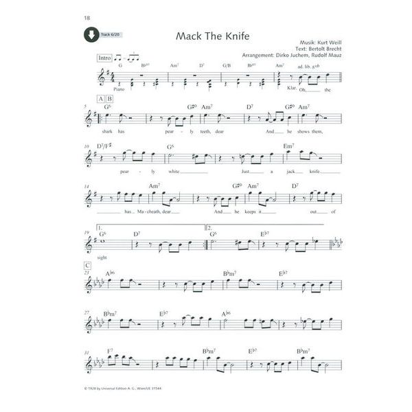 Schott Jazz Ballads Clarinet