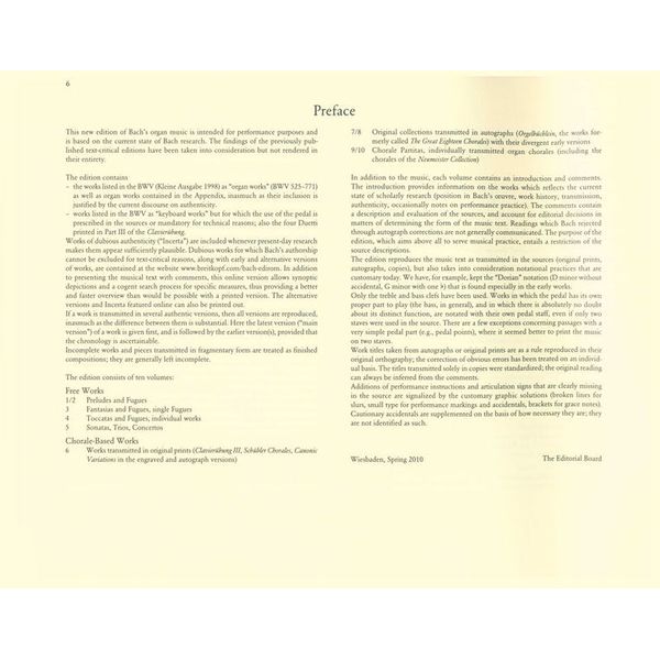 Breitkopf & Hrtel Bach Smtliche Orgelwerke 3