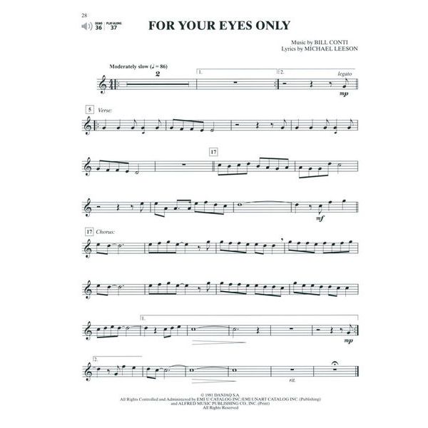 Alfred Music Publishing Top Hits from TV T-Sax