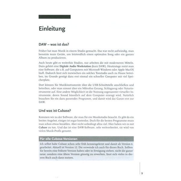 mitp Verlag  Cubase Elements für Einsteiger