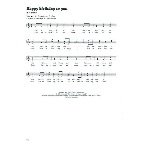 Musikverlag Hildner 100 Hits für Bb & Eb