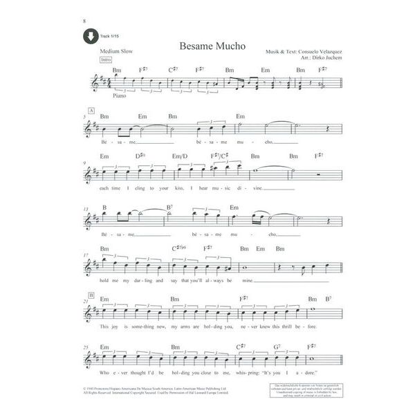 Schott Latin Standards Alto Sax