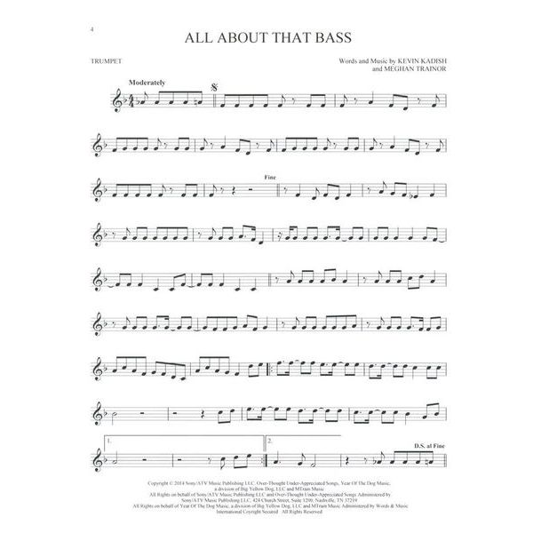 Hal Leonard 101 Hit Songs For Trumpet