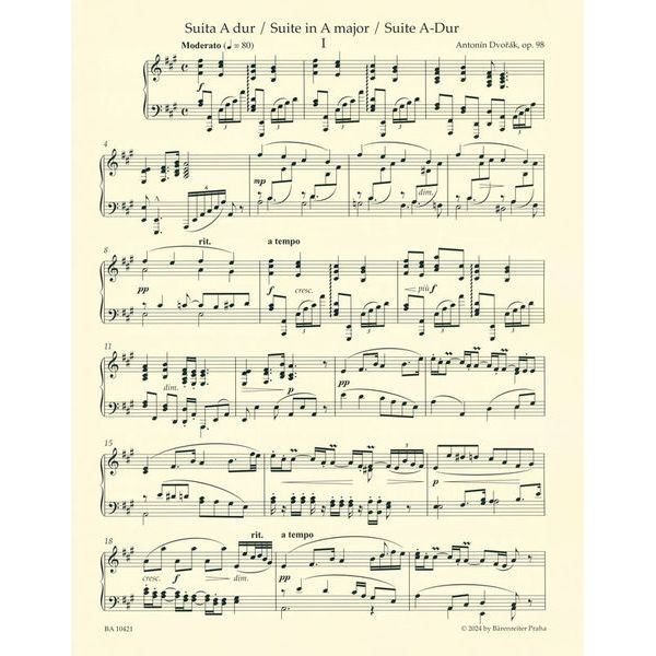 Brenreiter Dvorak Suite A-Dur