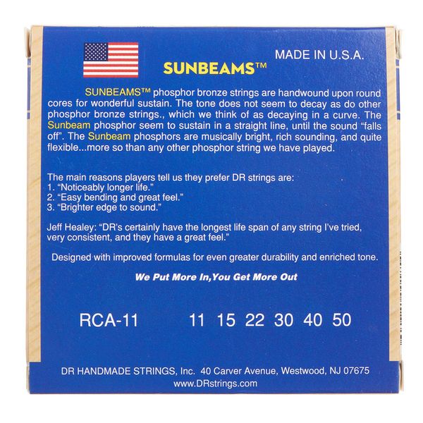 DR Strings Sunbeams RCA-11