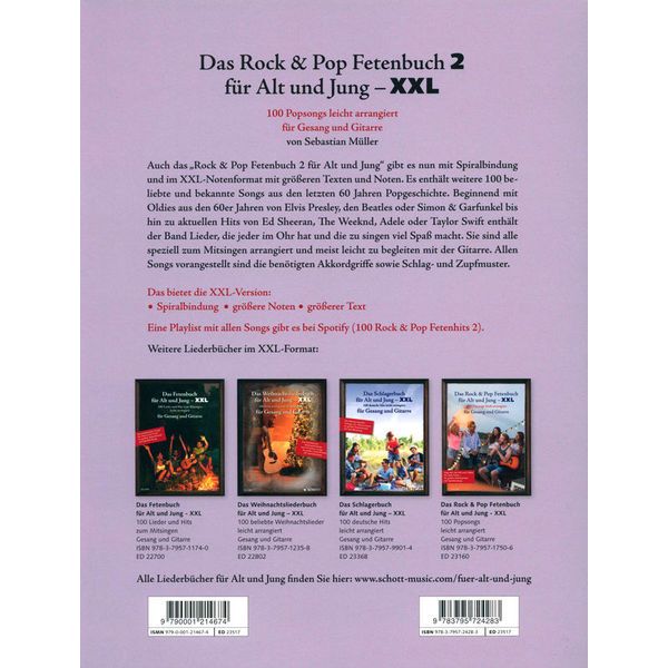 Schott Rock & Pop Fetenbuch Git.2 XXL