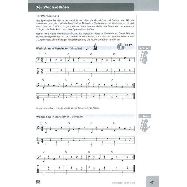 Alfred Music Publishing Garantiert Bass lernen