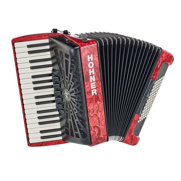 Hohner Bravo III 72 Red silent key