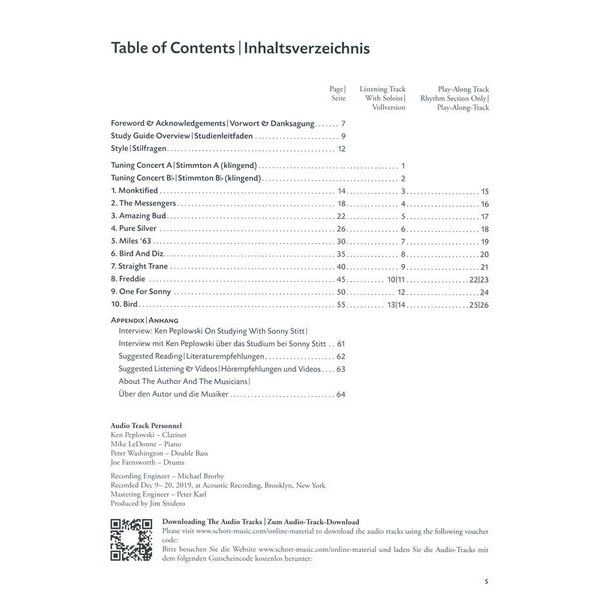 Advance Music Essence of Bebop Clarinet