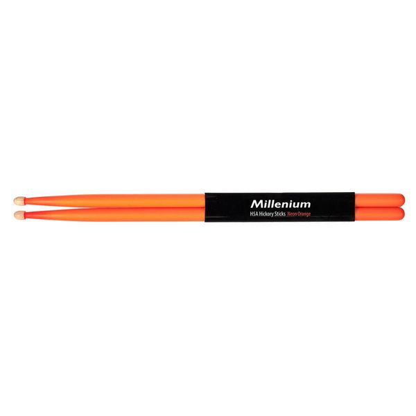 Millenium H5A Hickory Sticks Neon Orange