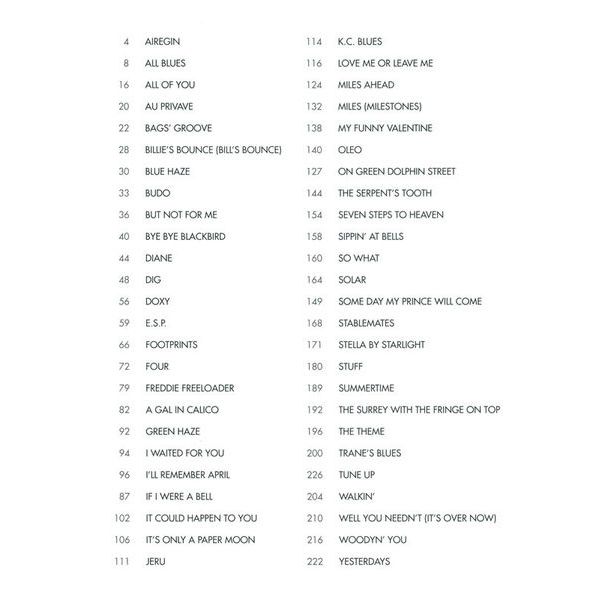 Hal Leonard Miles Davis Omnibook Bb