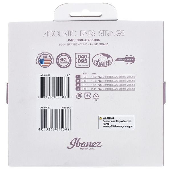 Ibanez IABS4C32 AcBassString Set