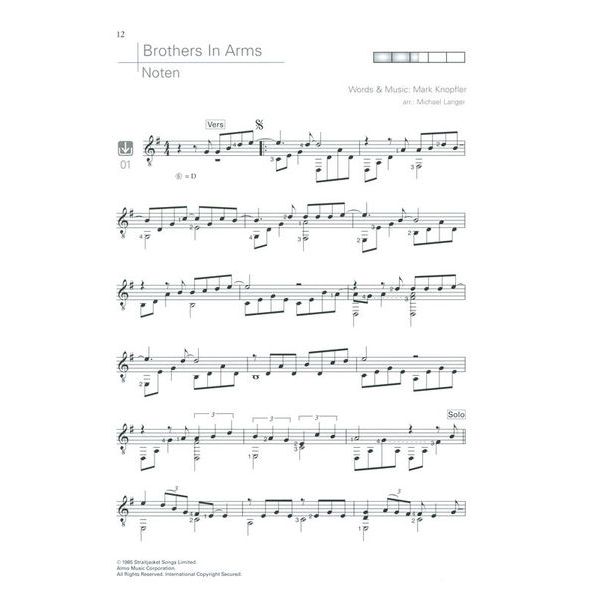 Edition Dux Acoustic Pop Guitar Solos 1