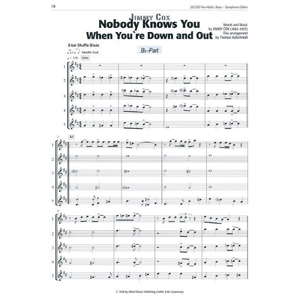 Alfred Music Publishing Flex-Ability Blues Saxophone