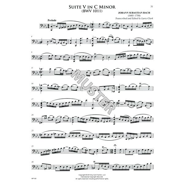 Carl Fischer Bach 6 Suiten Trombone