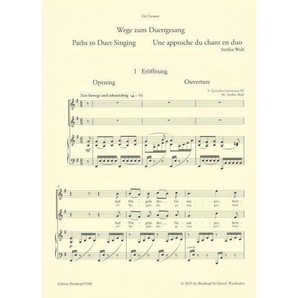 Breitkopf & Hrtel Wege zum Duettgesang