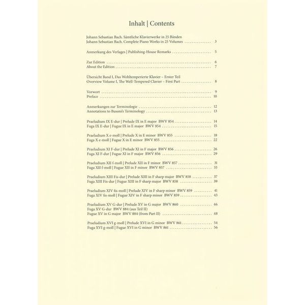 Breitkopf & Hrtel Bach/Busoni Wohltemperiert 1/2