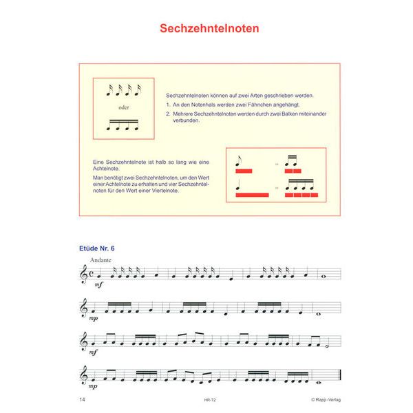 Horst Rapp Verlag Trompetenschule 2 für Fortgesc