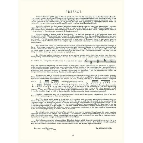 Dover Publications Couperin Complete Works