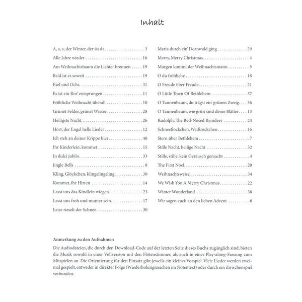 Holzschuh Verlag Altflötenweihnacht