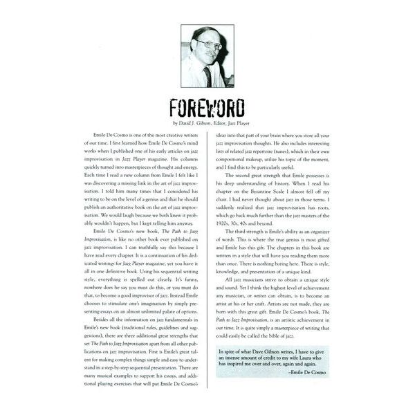 Hal Leonard The Path To Jazz Improvisation