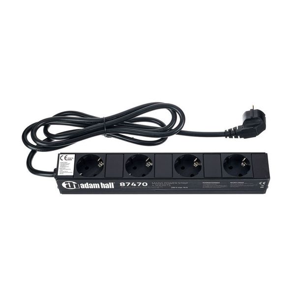 Adam Hall 87470 Power Strip 4 Sockets