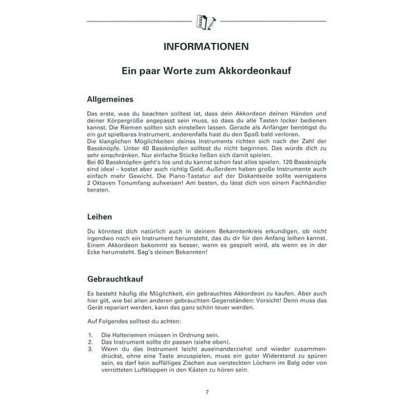 Voggenreiter Akkordeon-Express-Kurs