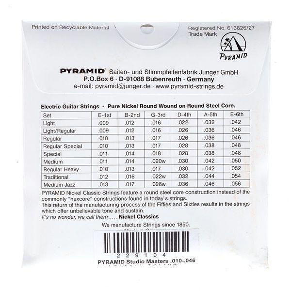 Pyramid Studio Masters Nickel ClassicR