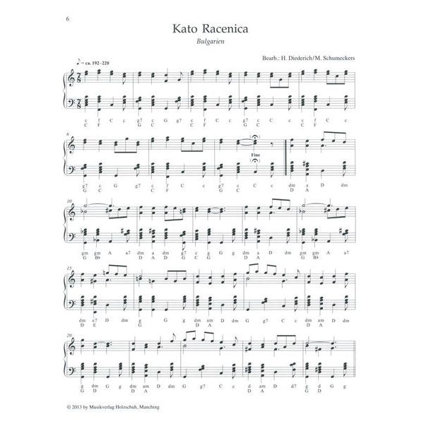 Holzschuh Verlag Balkanmusik