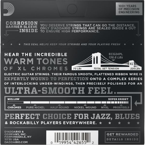 Daddario ECG24PL Chromes