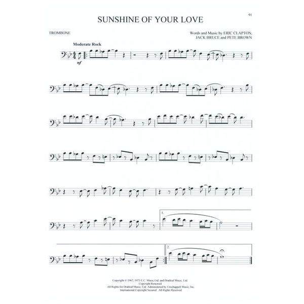 Hal Leonard Greatest Songs Of Rock Tromb.