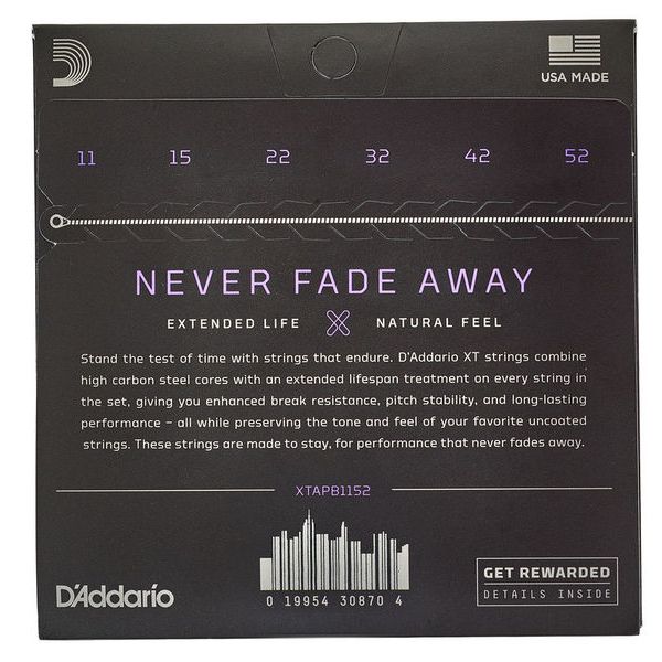 Daddario XTAPB1152 Custom Light