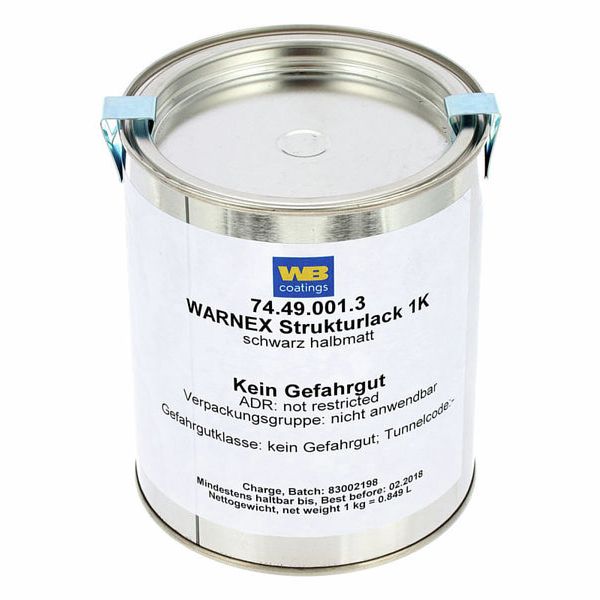 Warnex Structure Paint Black 1Kg