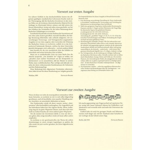 Breitkopf & Hrtel Bach/Busoni Inventionen