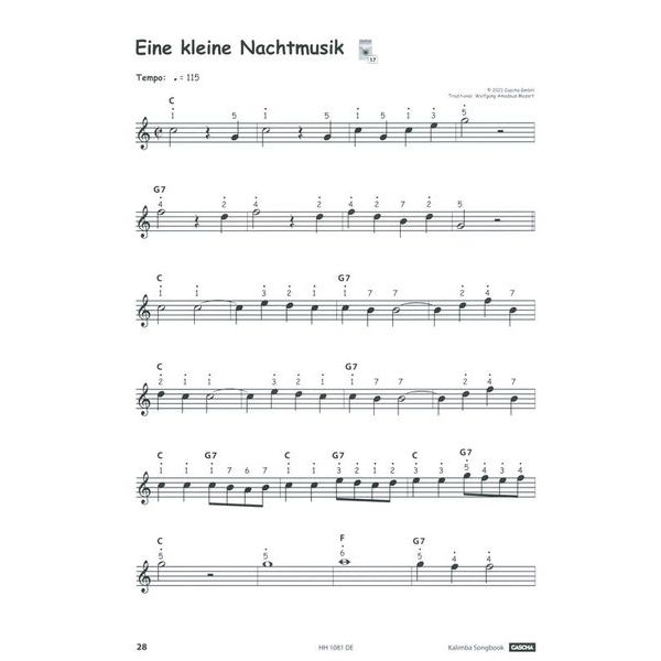 Hage Musikverlag Kalimba Songbook