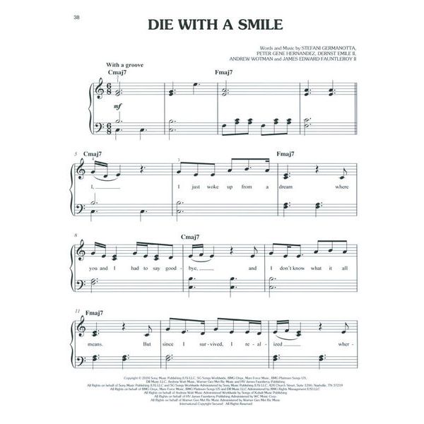 Hal Leonard Popular Sheet Music 2020s