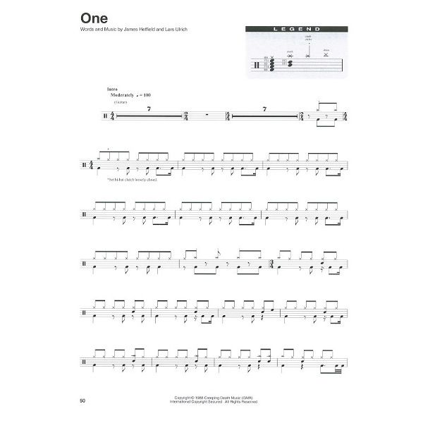 Hal Leonard Drum Play-Along Metallica 1983