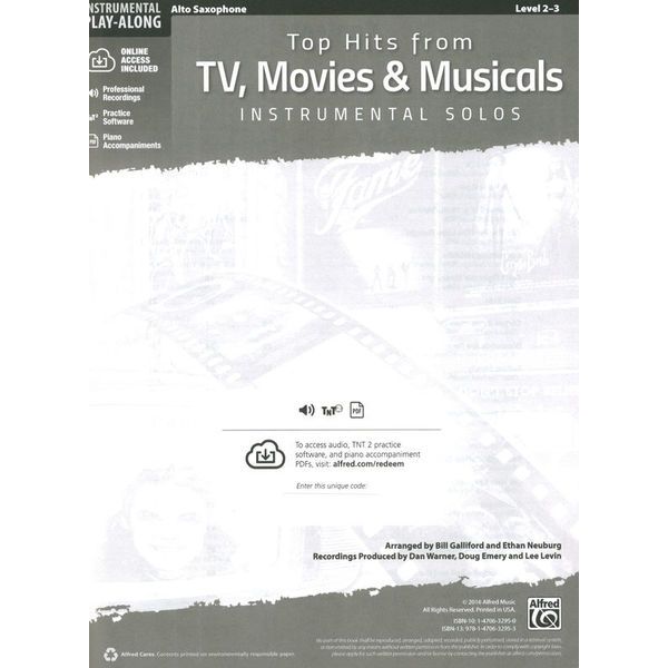Alfred Music Publishing Top Hits from TV A-Sax