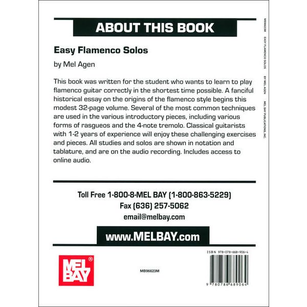 Mel Bay Easy Flamenco Solos