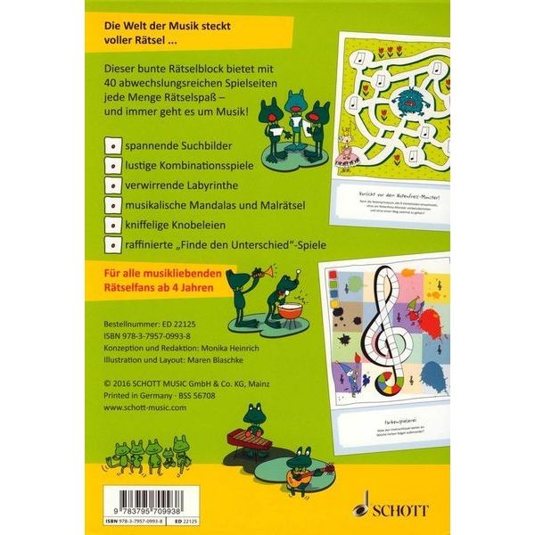 Schott Mein Musik-Rtselblock