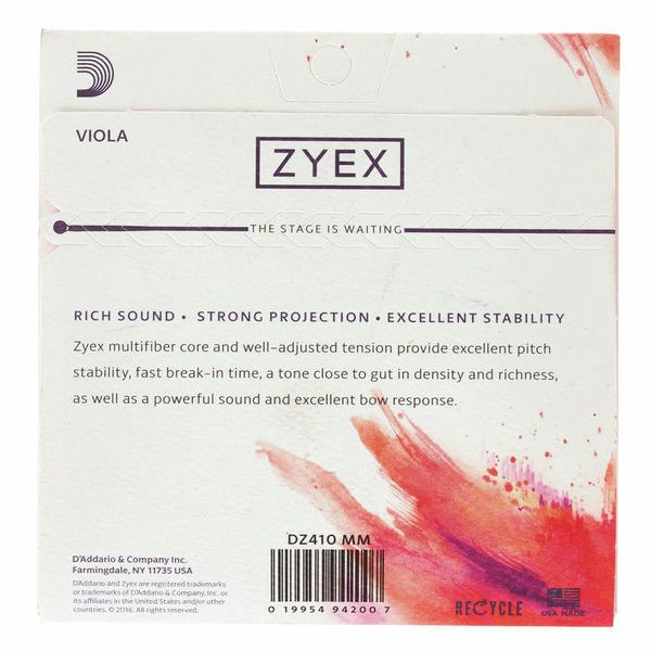 Daddario DZ410-MM Zyex Viola