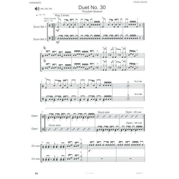 Leu Verlag 41 Drum Duets