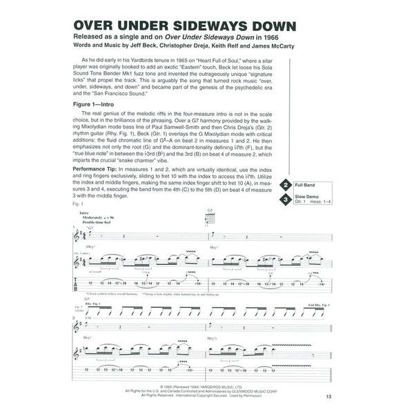 Hal Leonard Jeff Beck Signature Licks