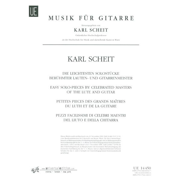 Universal Edition Die leichtesten Solostücke
