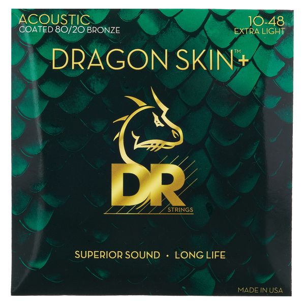 DR Strings Dragon Skin+ DA8-10 Coated