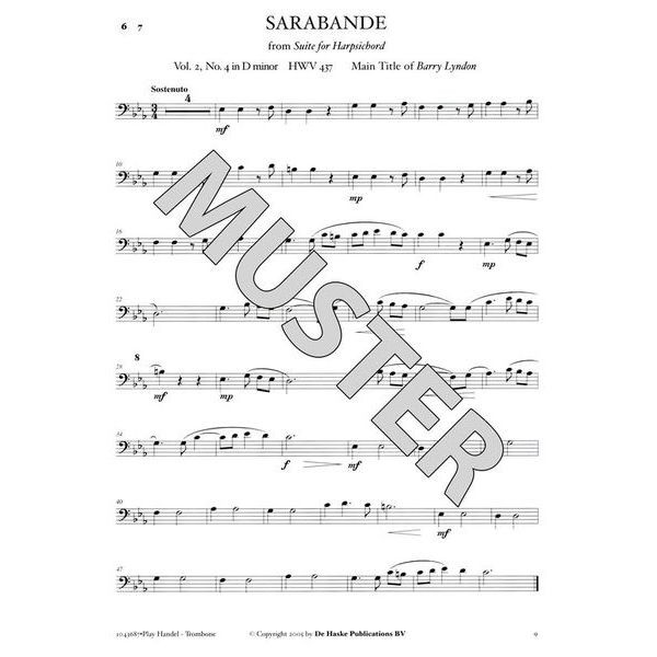De Haske Play Hndel Trombone/Eup