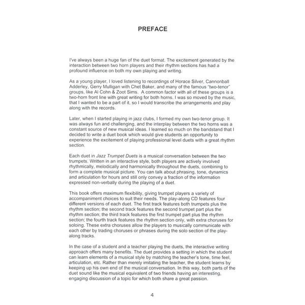 Greg Fishman Jazz Trumpet Duets