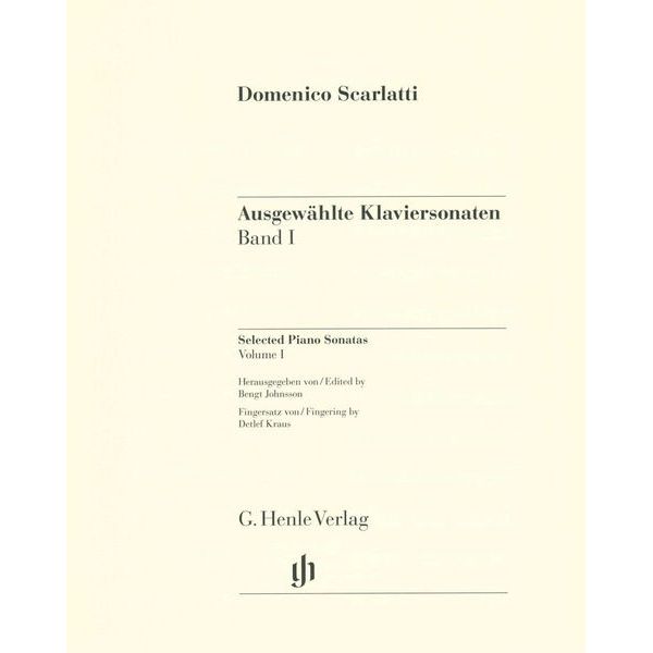 Henle Verlag Scarlatti Klaviersonaten I