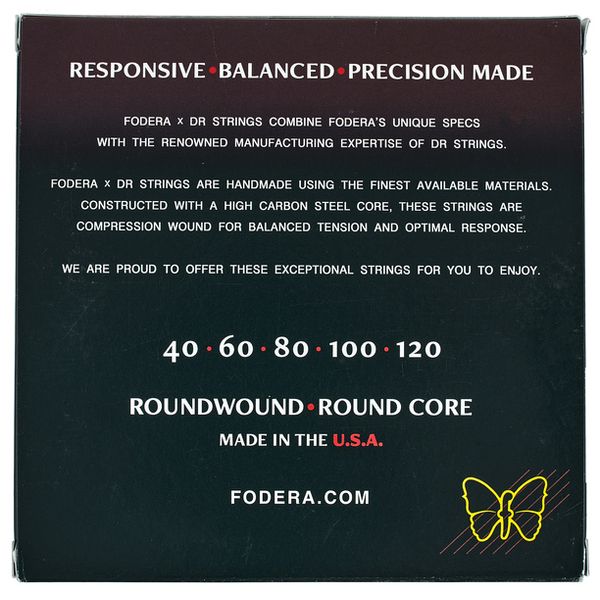 Fodera x DR 5-String Set Light Steel