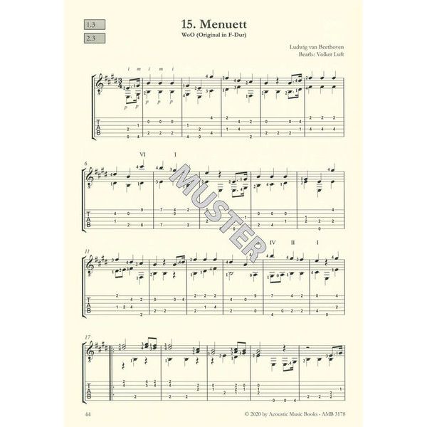 Acoustic Music Books Beethoven Masterworks Guitar